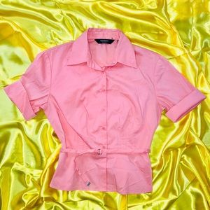 Women’s EXPRESS Pink Button Down SZ 3/4